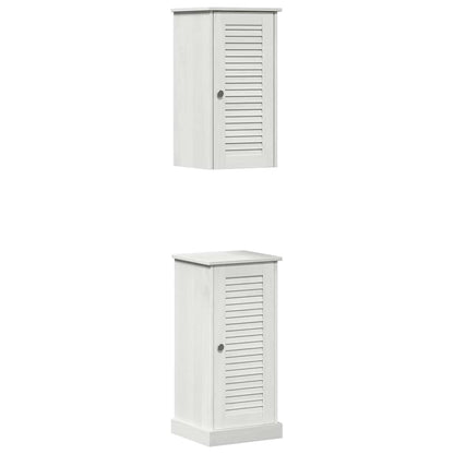 Set di mobili per il bagno VIGO 2 pcs Bianco e Bianco Antico