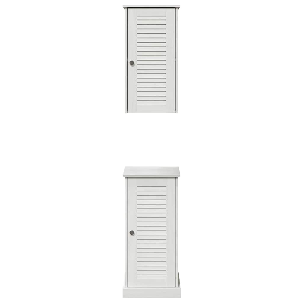 Set di mobili per il bagno VIGO 2 pcs Bianco e Bianco Antico | homemem39