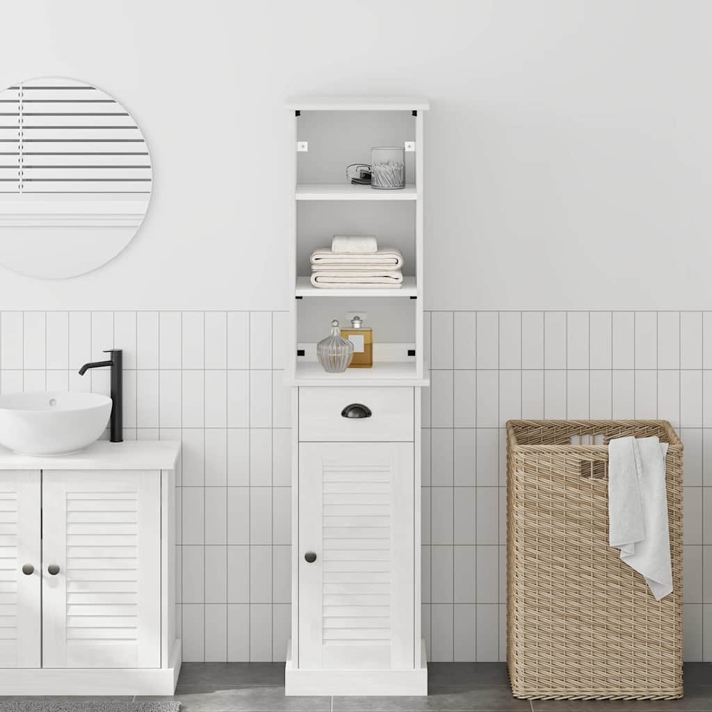 Set di mobili per il bagno VIGO 2 pcs Bianco e Bianco Antico | homemem39