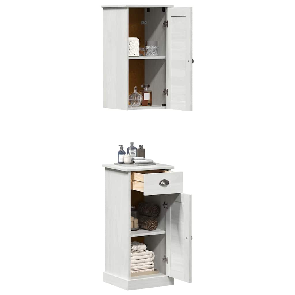 Mobile da Bagno con cassetto VIGO 2 pcs Bianco e Bianco Antico | homemem39