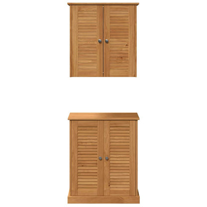 Set di mobili per il bagno VIGO 2 pcs Marrone e Marrone Miele