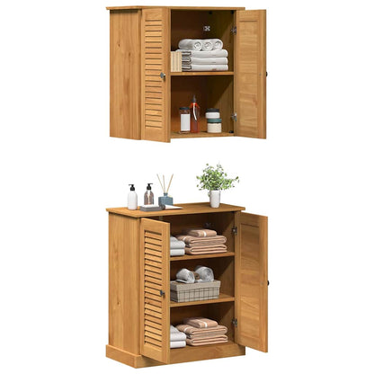 Set di mobili per il bagno VIGO 2 pcs Marrone e Marrone Miele