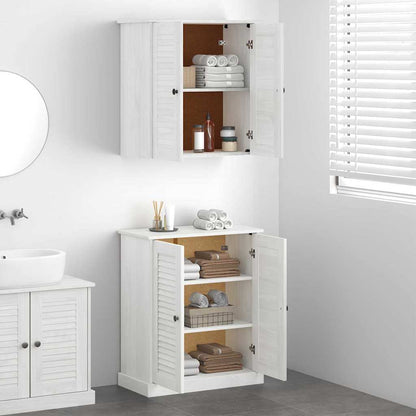 Set di mobili per il bagno 2 pcs Bianco e Bianco Antico | homemem39