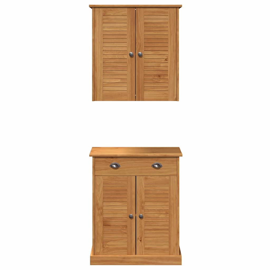 Set di mobili per il bagno VIGO 2 pcs Marrone e Marrone Miele