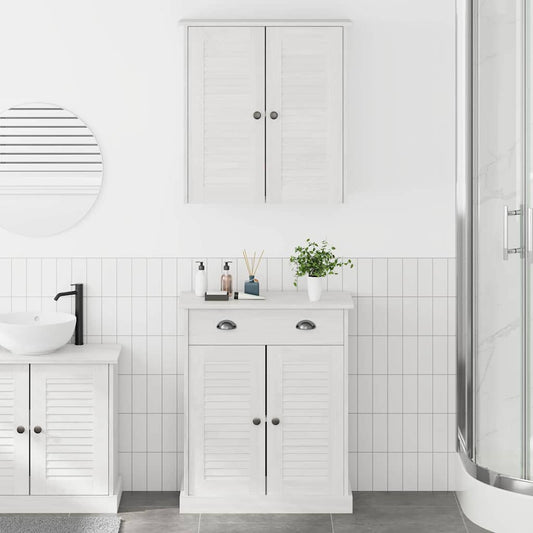 Set di mobili per il bagno VIGO 2 pcs Bianco e Bianco Antico | homemem39