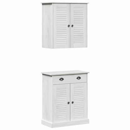 Set di mobili per il bagno VIGO 2 pcs Bianco e Bianco Antico | homemem39