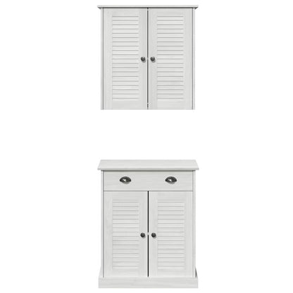 Set di mobili per il bagno VIGO 2 pcs Bianco e Bianco Antico