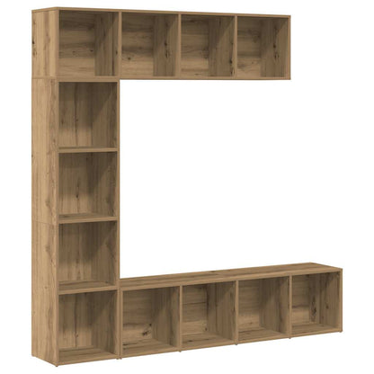 Librerie 3 pz Rovere Artigianale in Legno Multistrato | homemem39