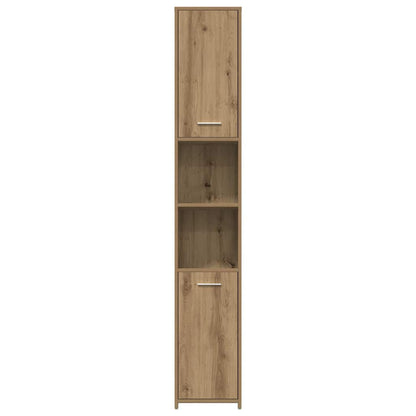 Set Mobili da Bagno 4 pz Rovere Artigianale Legno Multistrato | homemem39