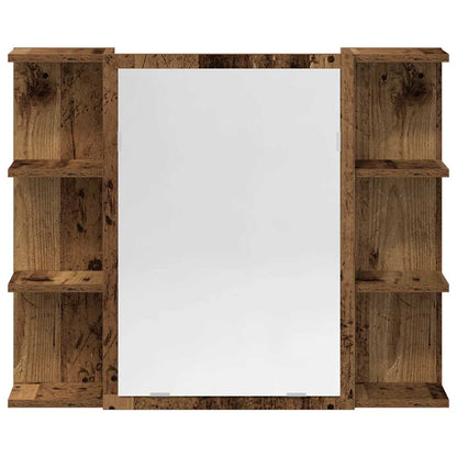 Set Mobili da Bagno 4 pz Legno Antico in Legno Multistrato | homemem39