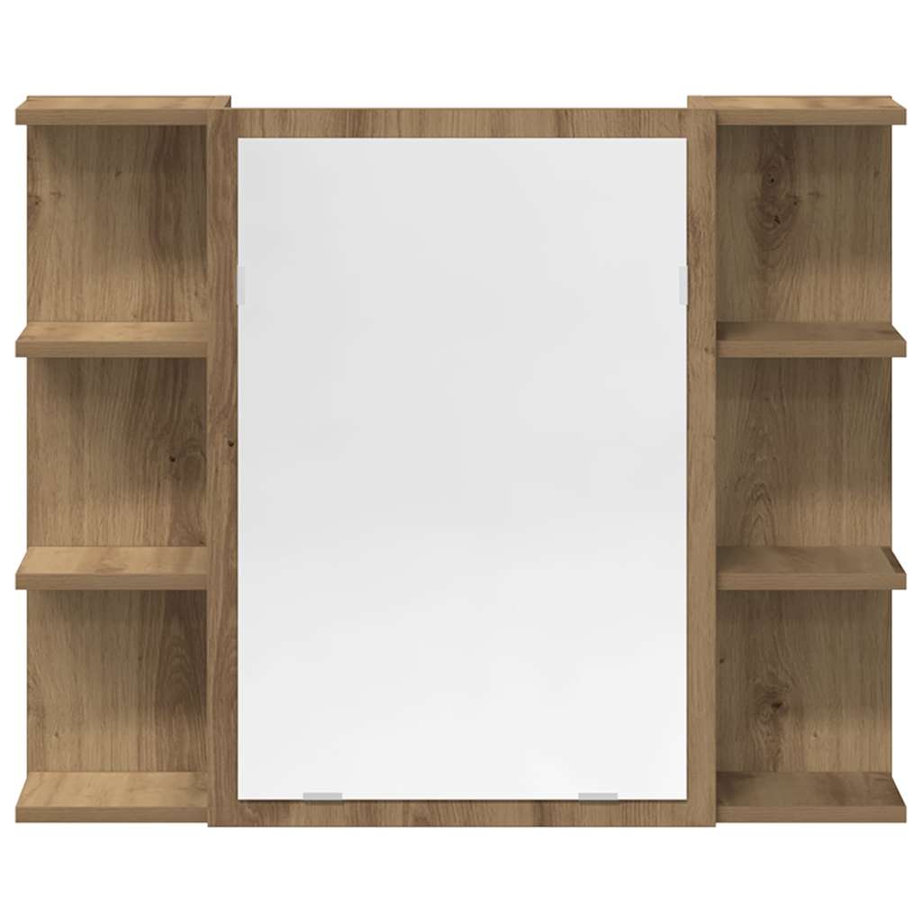 Set Mobili da Bagno 4 pz Rovere Artigianale Legno Multistrato | homemem39