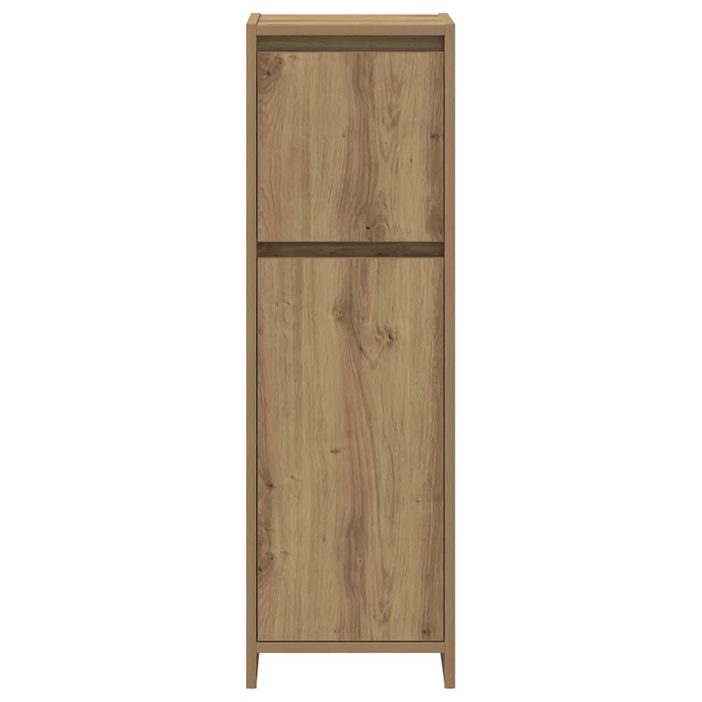 Set Mobili da Bagno 3 pz Rovere Artigianale Legno Multistrato