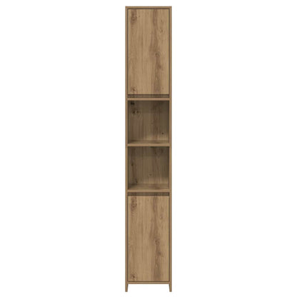 Set Mobili da Bagno 3 pz Rovere Artigianale Legno Multistrato