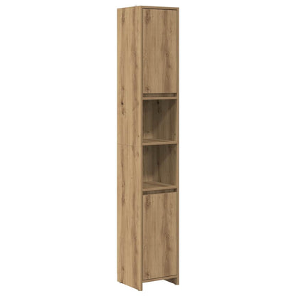 Set Mobili da Bagno 3 pz Rovere Artigianale Legno Multistrato | homemem39