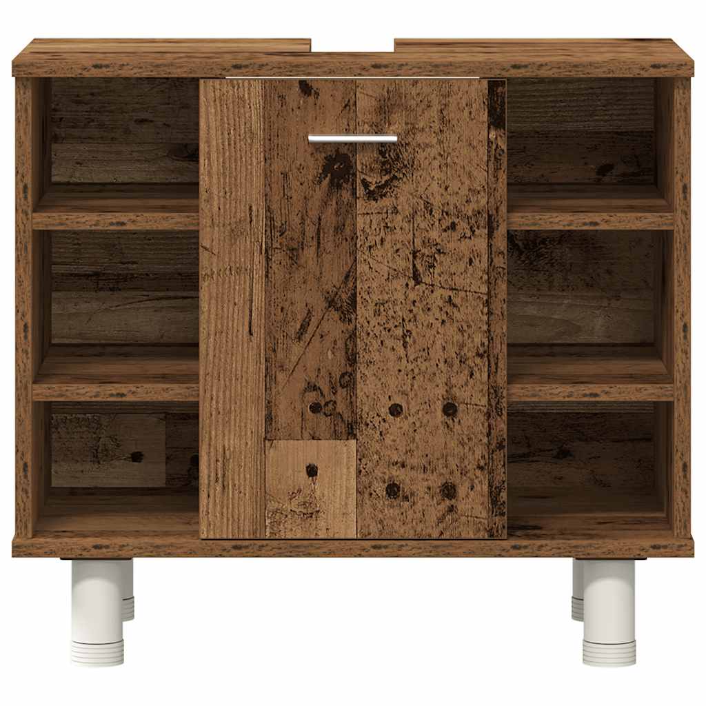 Set Mobili da Bagno 3 pz Legno Antico in Legno Multistrato | homemem39