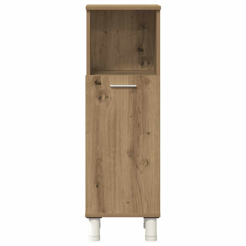 Set Mobili da Bagno 3 pz Rovere Artigianale Legno Multistrato | homemem39