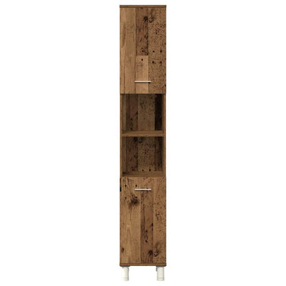 Set Mobili da Bagno 3 pz Legno Antico in Legno Multistrato | homemem39