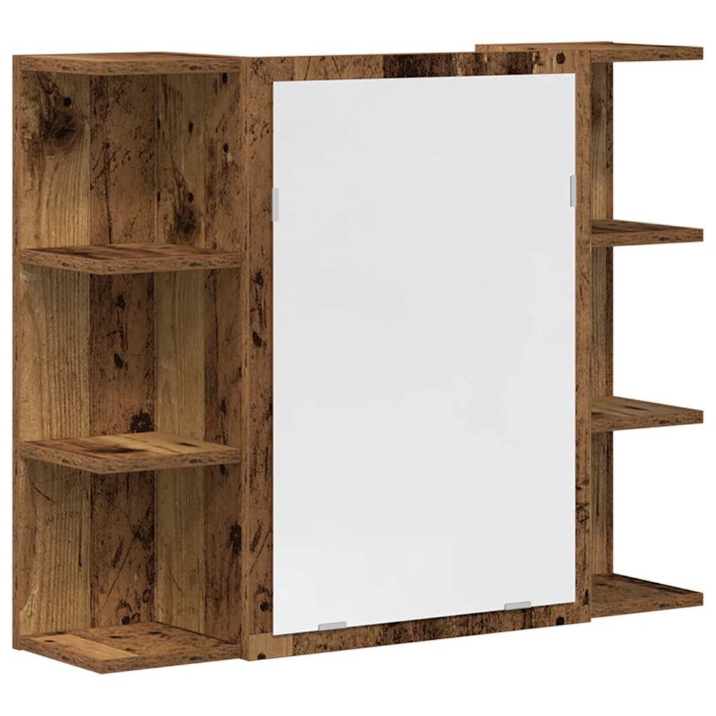Set Mobili da Bagno 3 pz Legno Antico in Legno Multistrato | homemem39