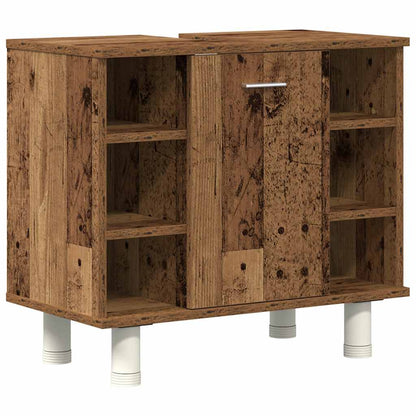 Set Mobili da Bagno 3 pz Legno Antico in Legno Multistrato | homemem39