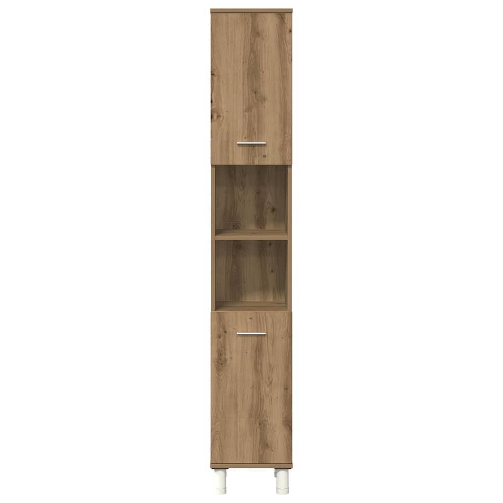 Set Mobili da Bagno 3 pz Rovere Artigianale Legno Multistrato | homemem39