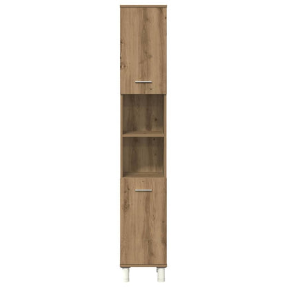 Set Mobili da Bagno 3 pz Rovere Artigianale Legno Multistrato | homemem39