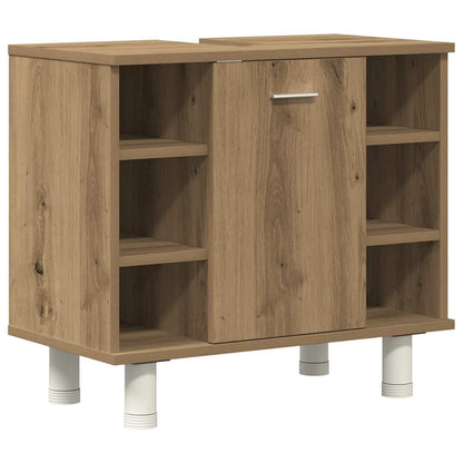 Set Mobili da Bagno 3 pz Rovere Artigianale Legno Multistrato | homemem39