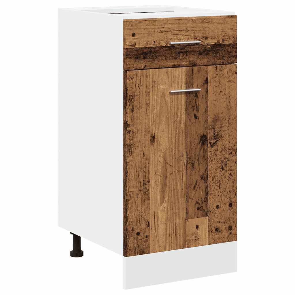 Set di Mobili da Cucina 7 pz Lyon Legno Antico in Truciolato