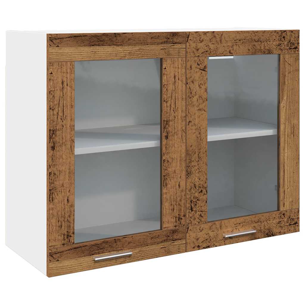 Set di Mobili da Cucina 7 pz Lyon Legno Antico in Truciolato