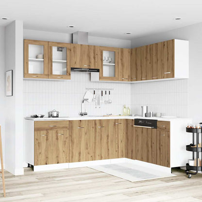 Set di Mobili da Cucina 11 pz Lyon Rovere Artigianale