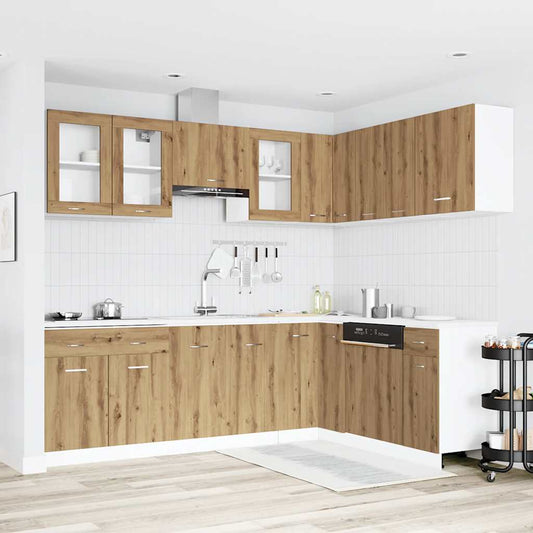 Set di Mobili da Cucina 11 pz Lyon Rovere Artigianale