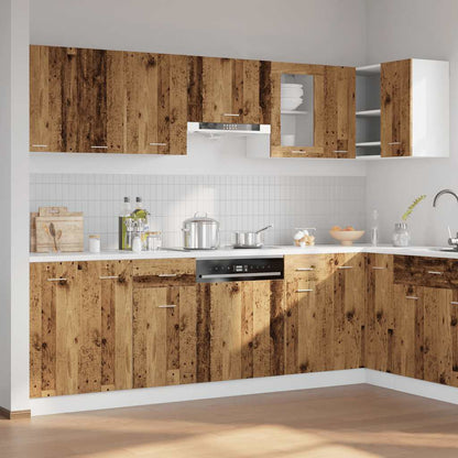 Set di Mobili da Cucina 11 pz Lyon Legno Antico in Truciolato | homemem39