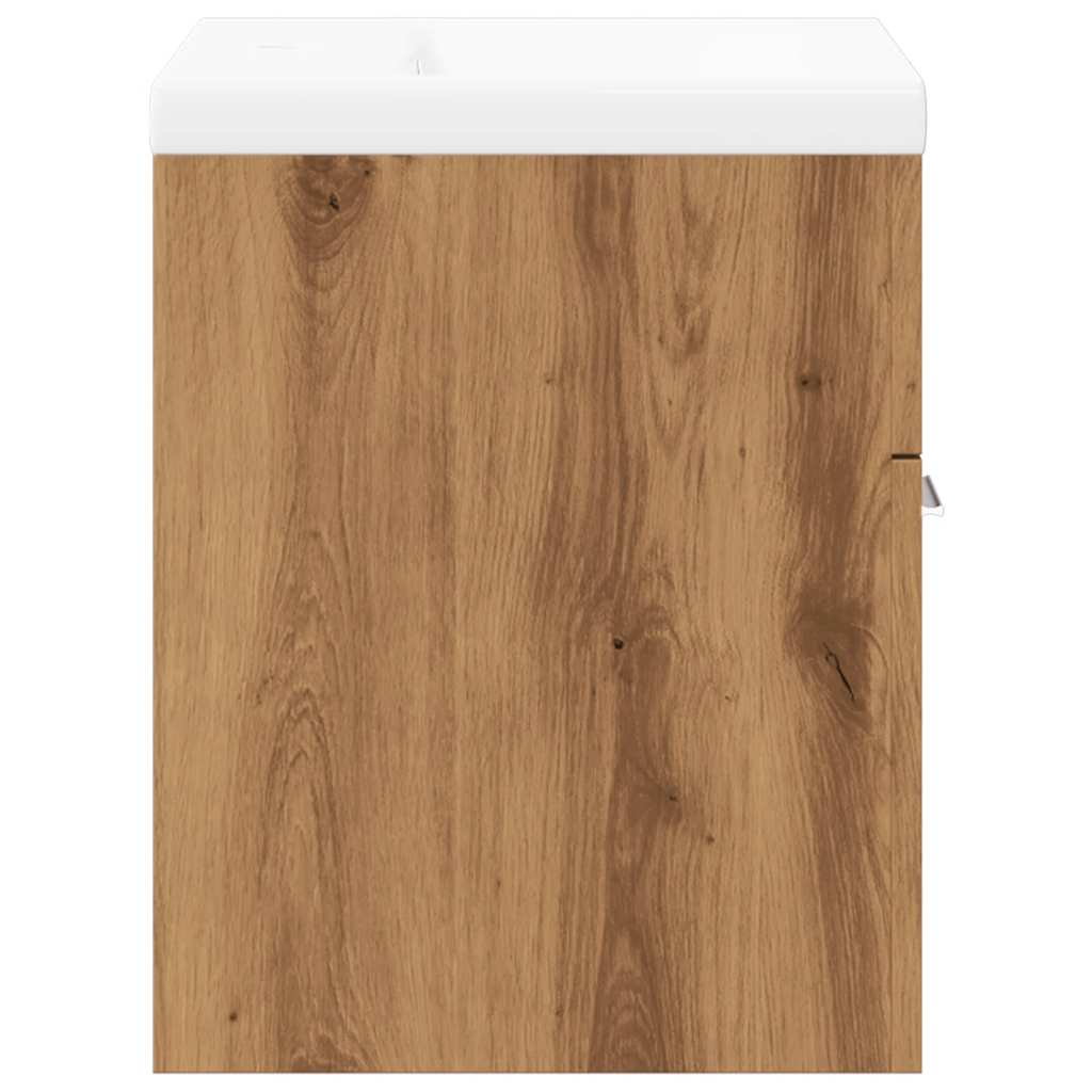 Set Mobili da Bagno 2 pz Rovere Artigianale Legno Multistrato