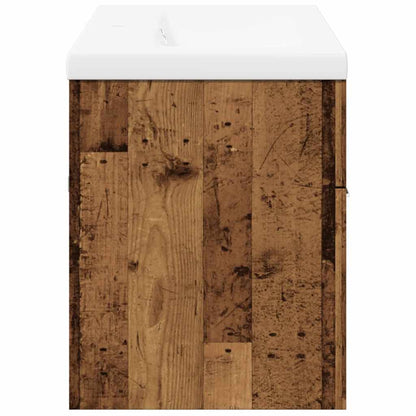 Set Mobili da Bagno 2 pz Legno Antico in Legno Multistrato | homemem39