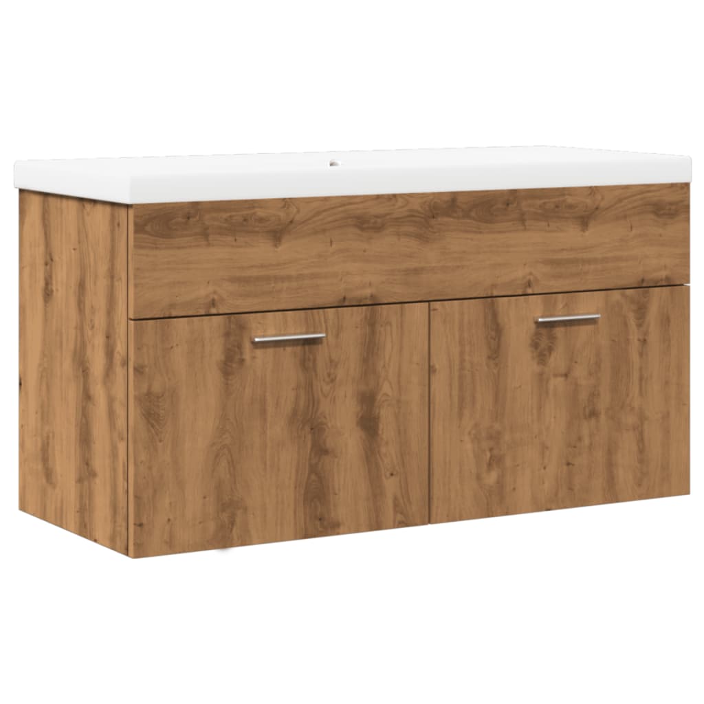 Mobile da Bagno con Lavabo Integrato Rovere Artigianale | homemem39
