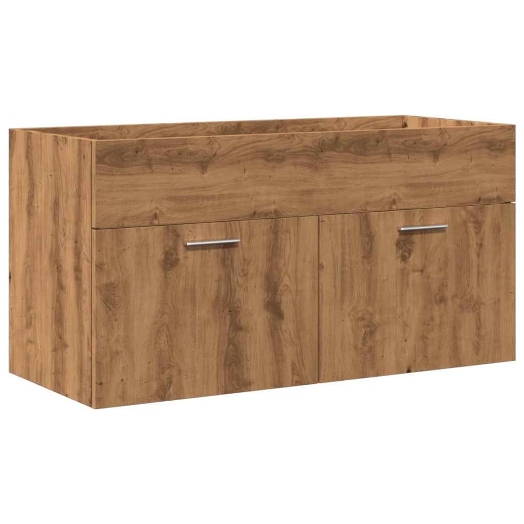 Mobile da Bagno con Lavabo Integrato Rovere Artigianale | homemem39