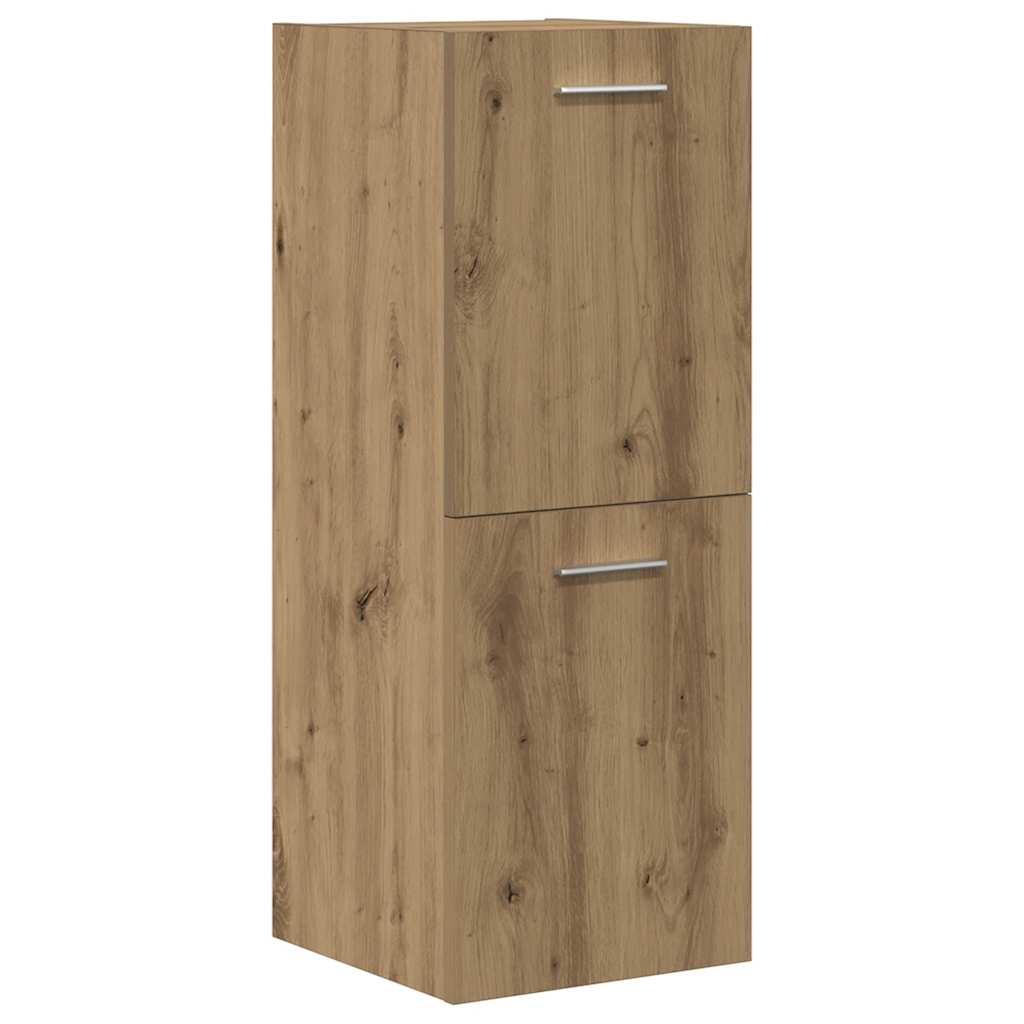 Set Mobili da Bagno 4 pz Rovere Artigianale Legno Multistrato