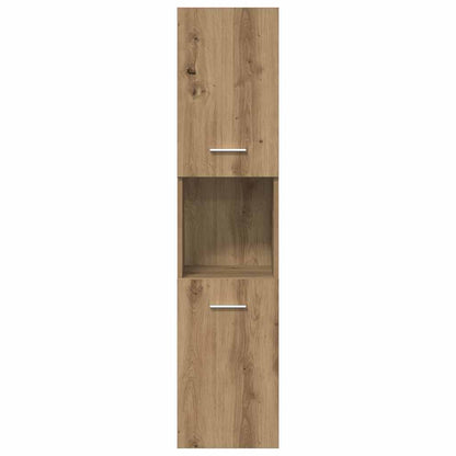 Set Mobili da Bagno 3 pz Rovere Artigianale Legno Multistrato