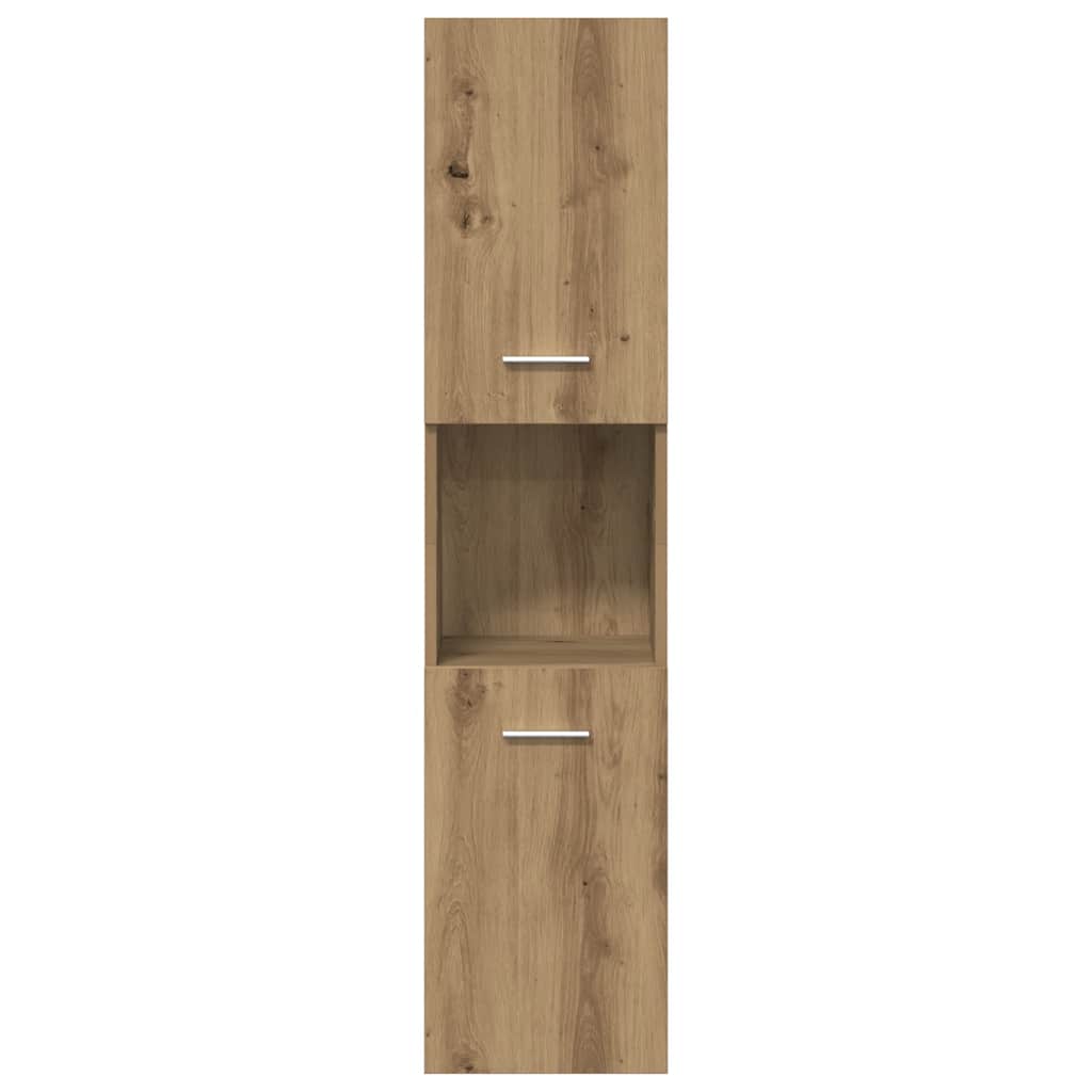 Set Mobili da Bagno 4 pz Rovere Artigianale Legno Multistrato