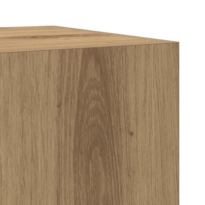 Set Mobili da Bagno 4 pz Rovere Artigianale Legno Multistrato