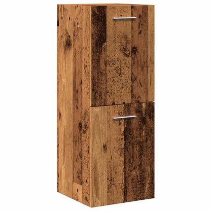 Set Mobili da Bagno 5 pz Legno Antico in Legno Multistrato