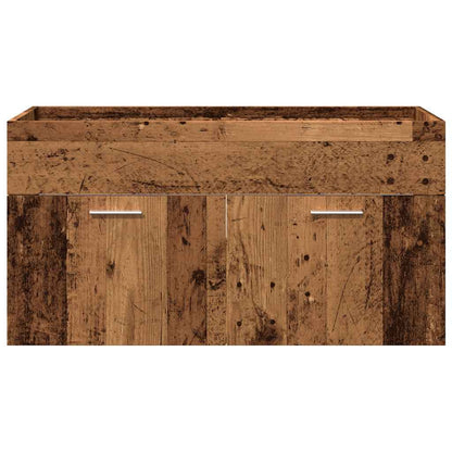 Set Mobili da Bagno 5 pz Legno Antico in Legno Multistrato