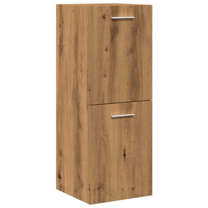 Set Mobili da Bagno 5 pz Rovere Artigianale Legno Multistrato