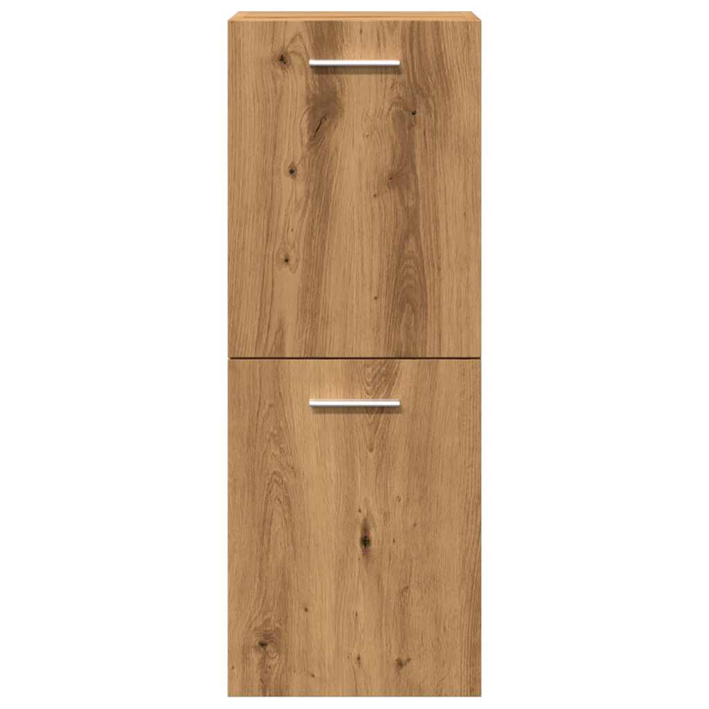 Set Mobili da Bagno 5 pz Rovere Artigianale Legno Multistrato