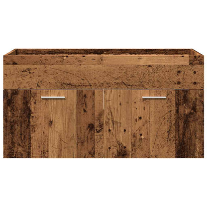Set Mobili da Bagno 5 pz Legno Antico in Legno Multistrato