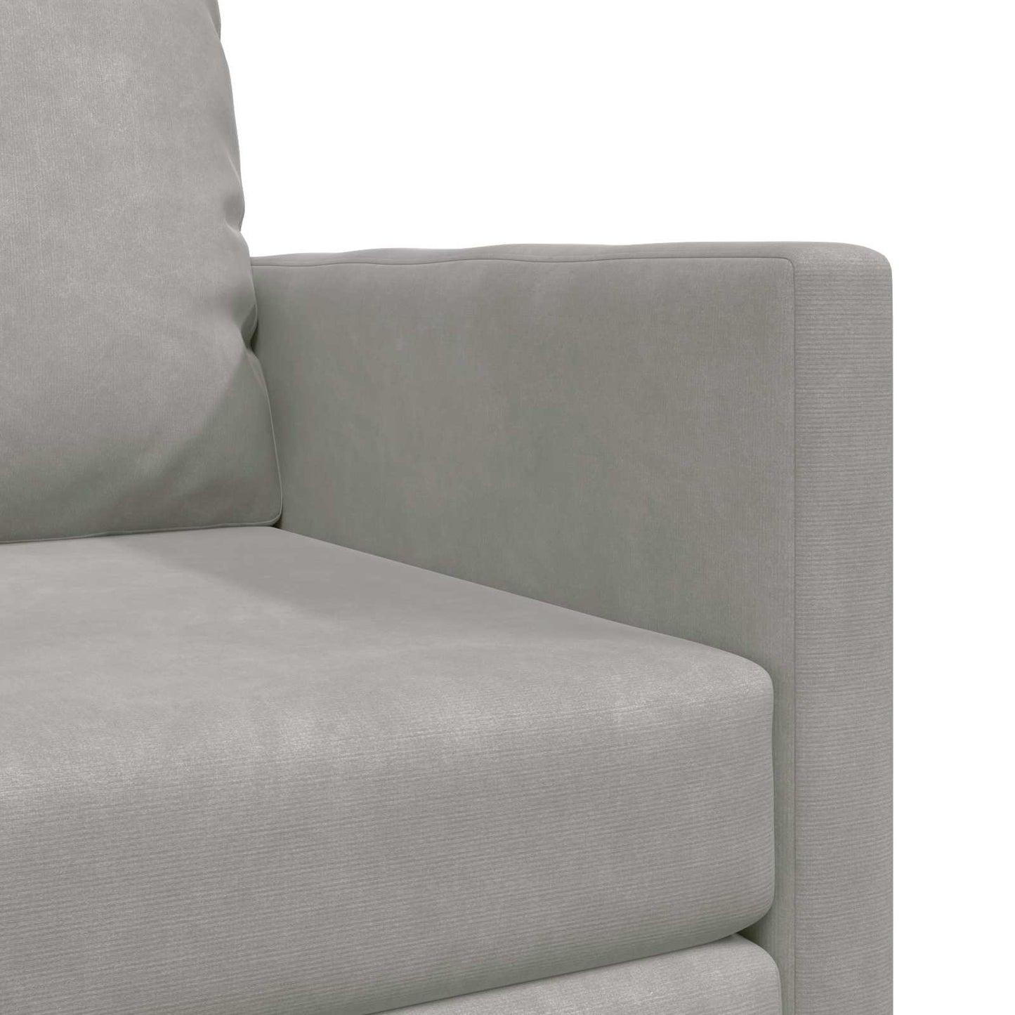 Divano letto Grigio chiaro 74 x 77 x 81 cm Velluto | homemem39