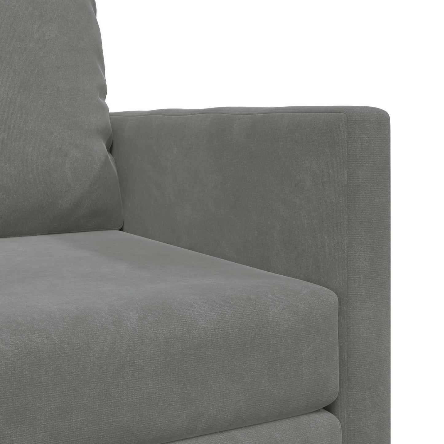Divano letto Grigio scuro 74 x 77 x 81 cm Velluto | homemem39