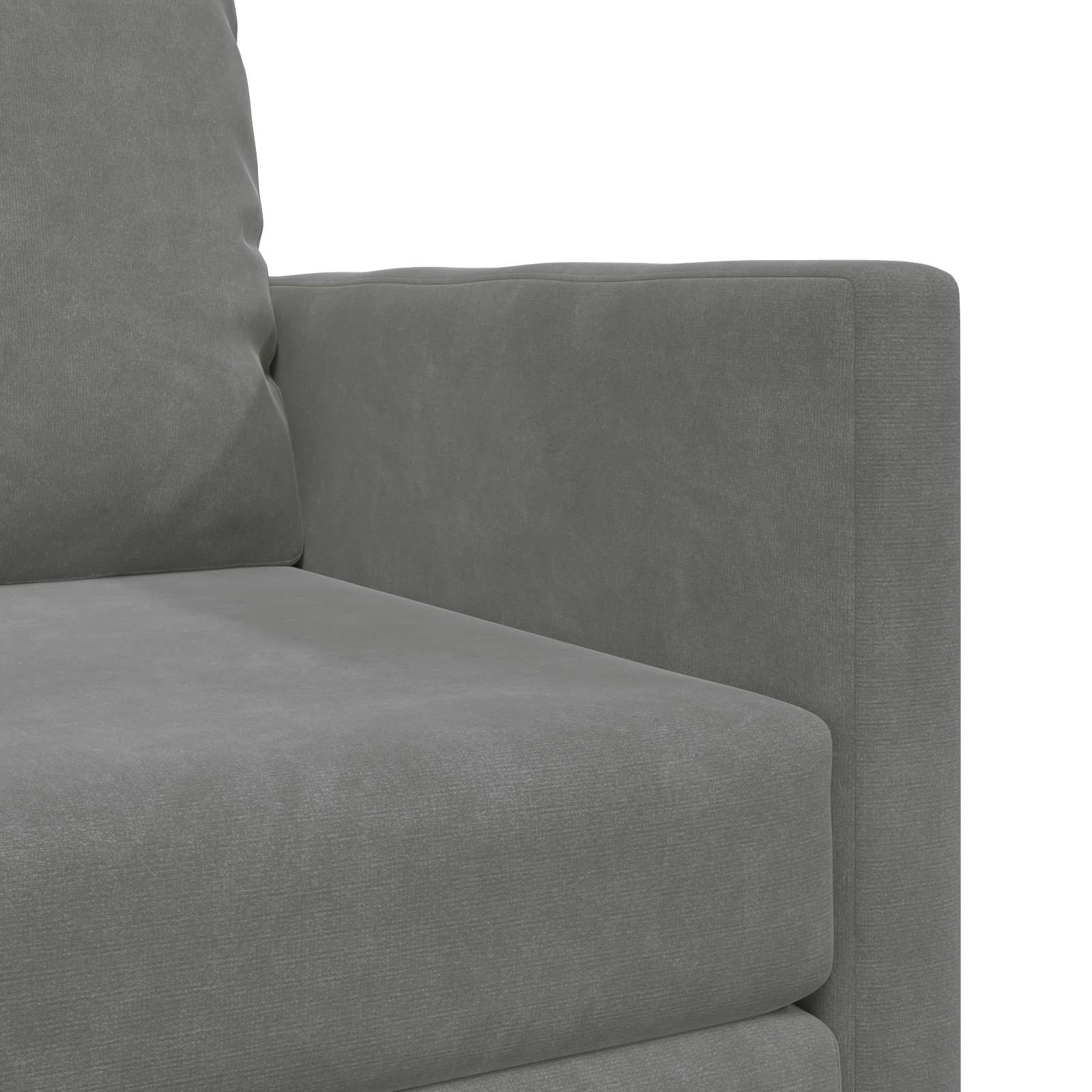 Divano letto Grigio scuro 74 x 77 x 81 cm Velluto | homemem39