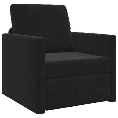 Divano letto Nero 74 x 77 x 81 cm Velluto