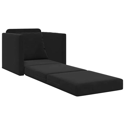 Divano letto Nero 74 x 77 x 81 cm Velluto
