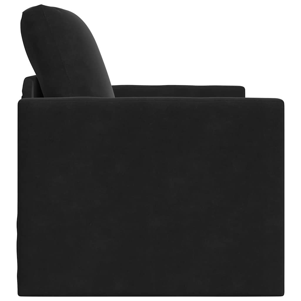 Divano letto Nero 74 x 77 x 81 cm Velluto